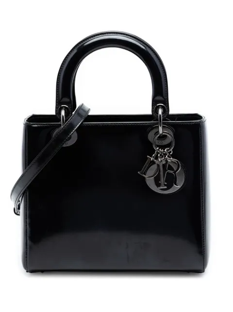 Christian Dior Pre-Owned 2013 Medium Patent Lady Dior satchel Black 8VC5VB1N3FNYWNM8