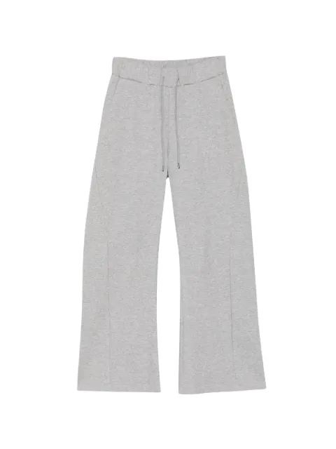 Attachment veloup jersey 3D track wide-leg pants Grey AP51042
