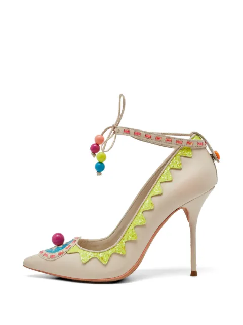Sophia Webster Remmie ankle tie pumps Neutrals 1189735