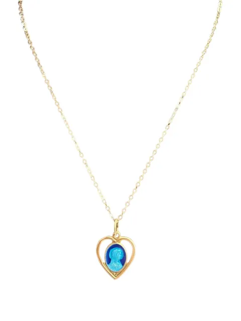 Madison Virgin Mary heart-pendant necklace Gold MBH239