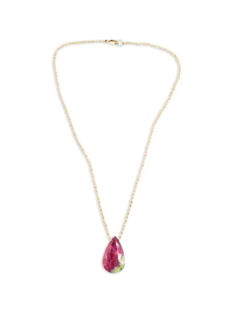 Madison ruby zoisite teardrop necklace Gold MBHG8