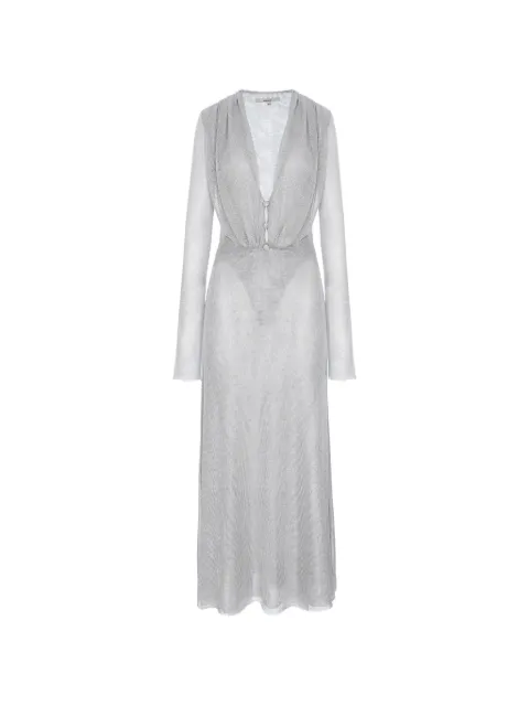 MANURÍ Suki Moon maxi dress Grey MRFW26MTVI9DR07