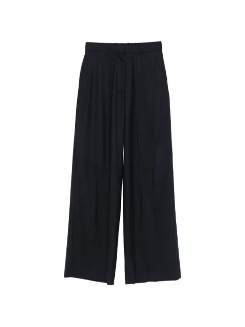 Kiko Kostadinov pinstriped panelled trousers Blue KKWSS26T0513