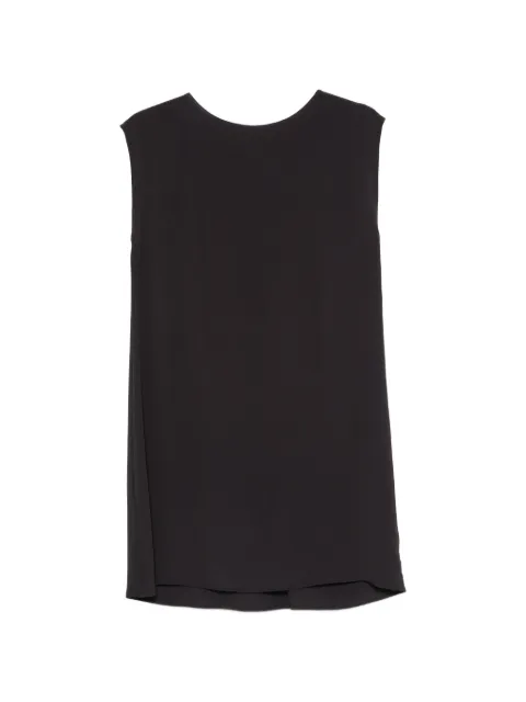 Su pleated-back sleeveless mini dress Black S6C401