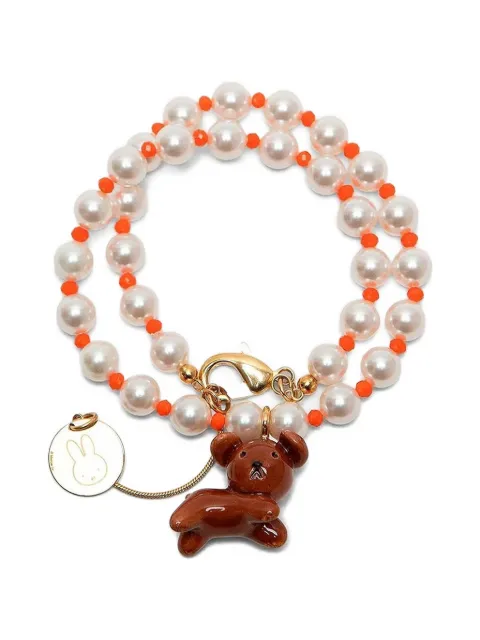 Andres Gallardo Snuffy & Pearls necklace Gold SNUFFYPEARLSNECKLACE