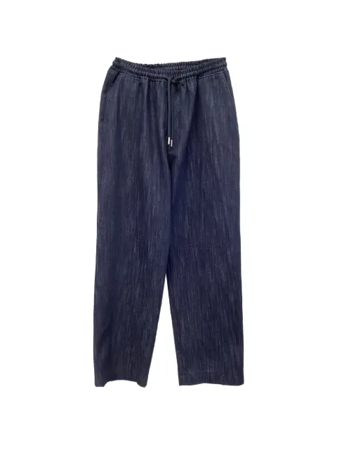 The Frankie Shop drawstring straight-leg trousers Blue RFCPUUSCL741699M
