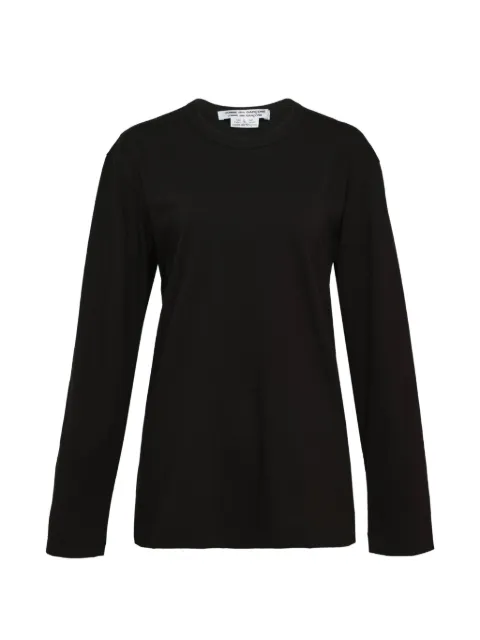 Comme Des Garçons Comme Des Garçons long-sleeve cotton T-shirt Black RZT0060511TEIBAN