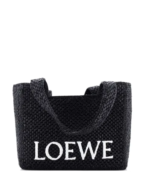 Loewe Pre-Owned Paula's Ibiza Logo Raffia Large tote bag Black Q8686Z3KLY1H5Q3U