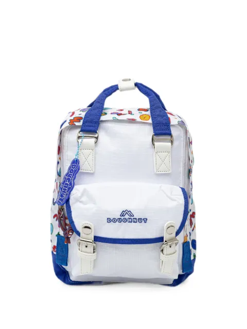 Doughnut graphic-print backpack White D124YU0001