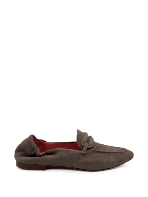 KROLL suede almond-toe loafers Grey WEDGE22