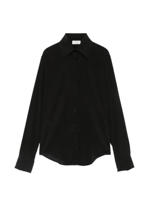 Mazzarelli Gea long-sleeve button-up shirt Black 2803GEAC