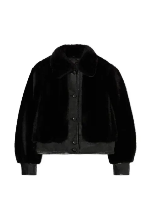 Claudie Pierlot short faux-fur jacket Black CFPOU00793