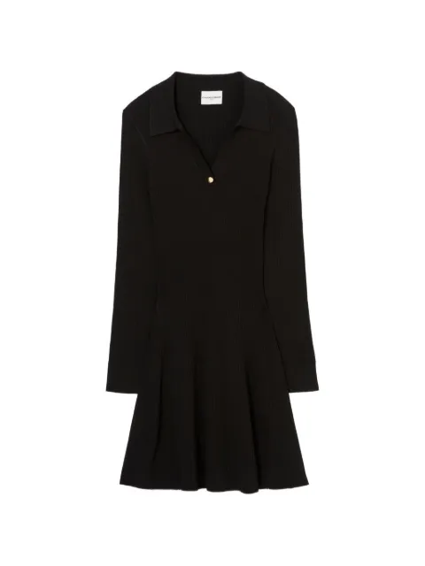 Claudie Pierlot short fine-knit dress Black CFPRO03170