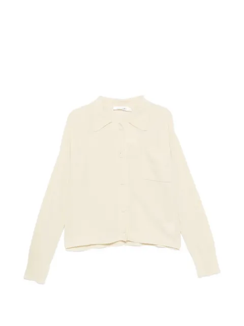 Aya Muse Oona collared cardigan Neutrals AMPF2658