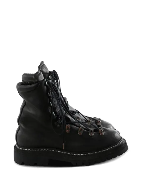 Guidi lace-up leather boots Black 20