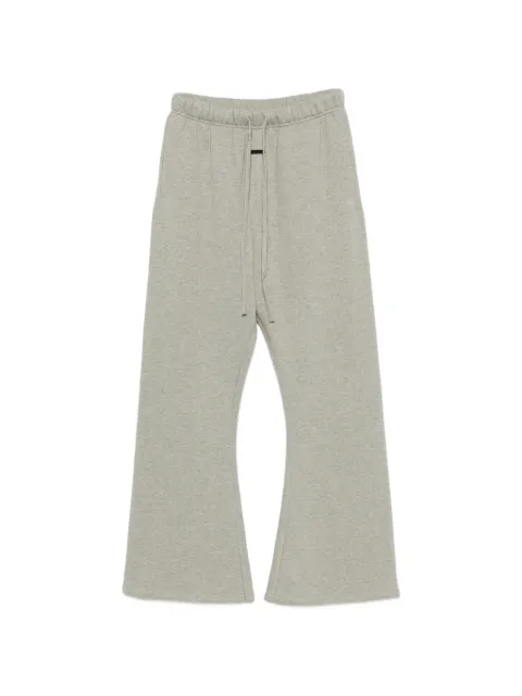 Fear Of God Essentials drawstring-waist flared cotton track pants Grey 130SP263011FW