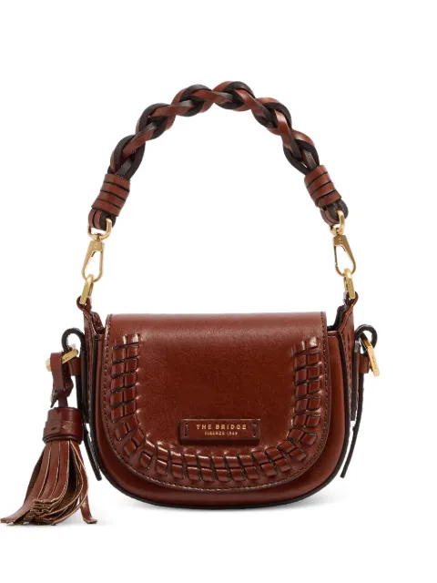 The Bridge baby Pearl District whipstitch-trim shoulder bag Brown 04132601