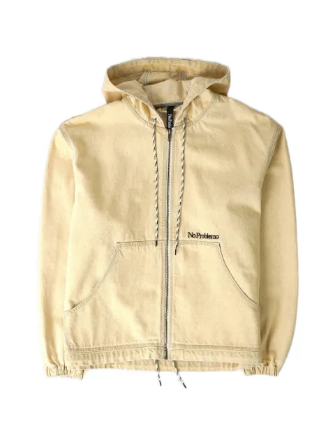 NO PROBLEMO hooded denim jacket Neutrals NP7015005
