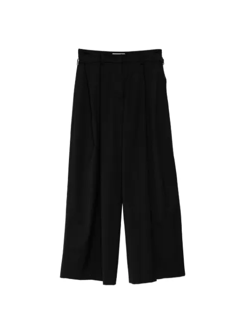 System tuck-detail trousers Black SY2G3WPST16W