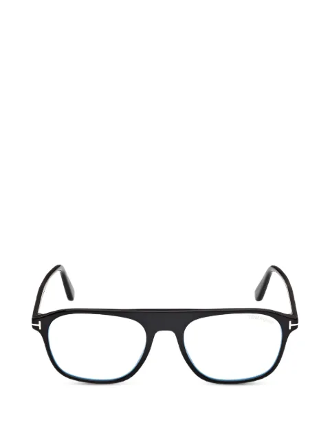 TOM FORD Eyewear T-logo pilot glasses Black FT6167B