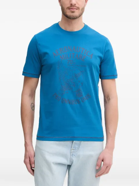 Aeronautica Militare logo-print short-sleeve T-shirt Blue TS2542UJ00641