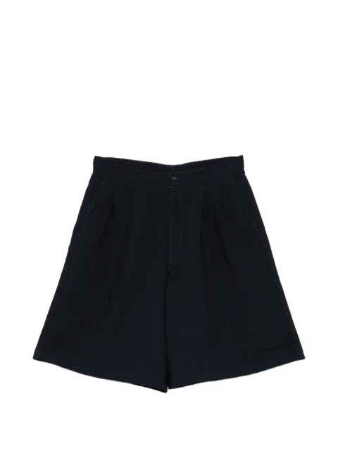 Comme Des Garçons Shirt pleated-detail shorts Blue FQP509