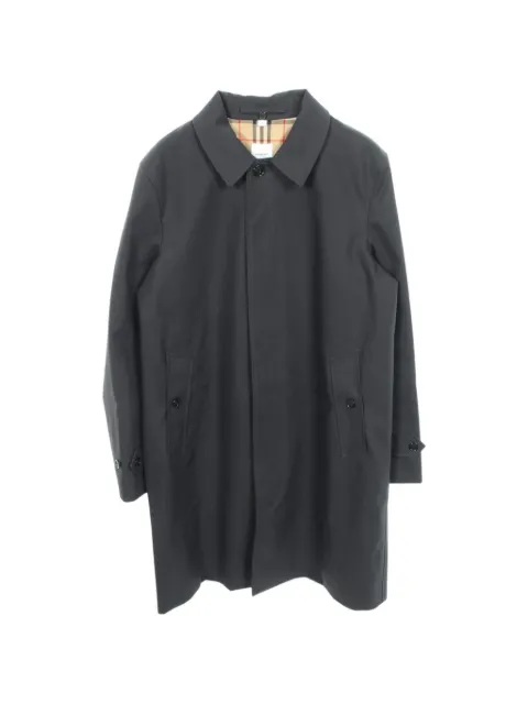 Burberry Pre-Owned 2010s convertible collar coat Blue 1069661