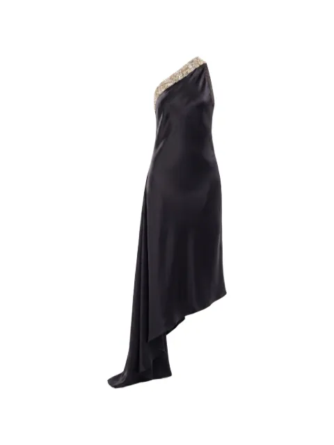 Saiid Kobeisy one-shoulder embellished dress Black RTWFW2536
