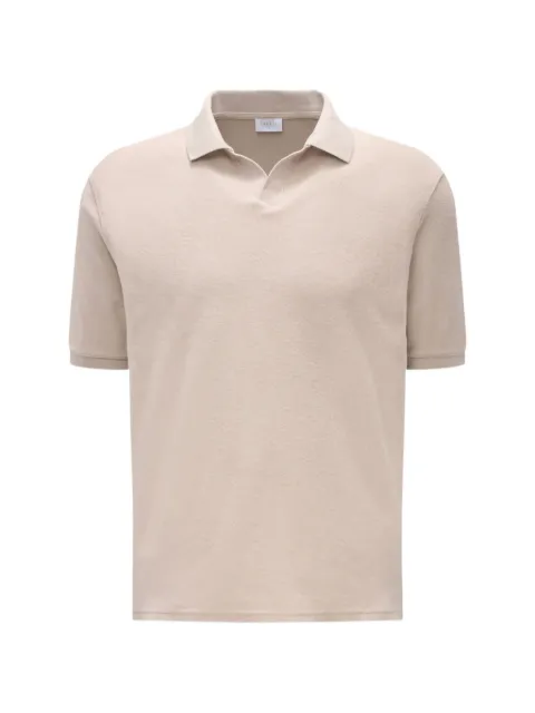 04651 / A TRIP IN A BAG Terry Johnny V-neck T-shirt Neutrals 2JE2601A23