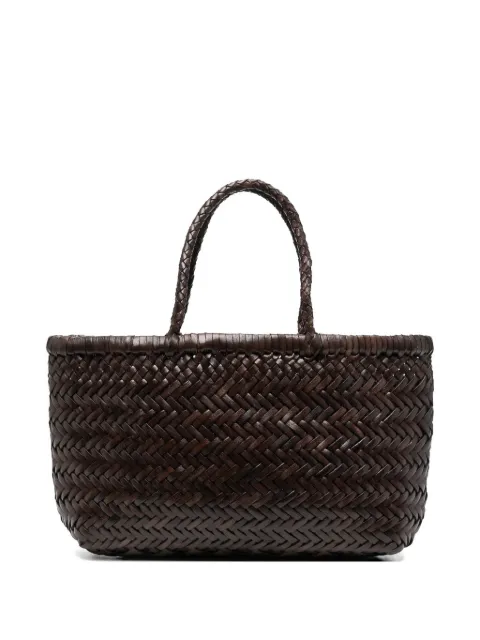 DRAGON DIFFUSION woven leather tote bag Brown 8809