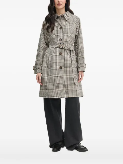 Barbour Maia check-pattern trench coat Neutrals LSP0313