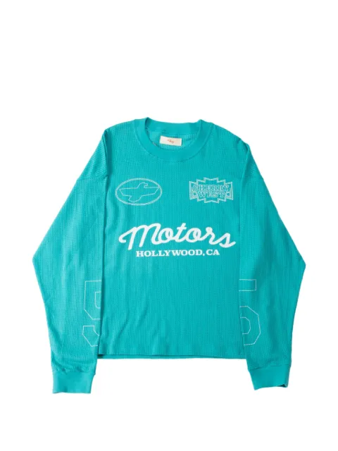 Cherry LA mesh long-sleeve T-shirt Blue 262012