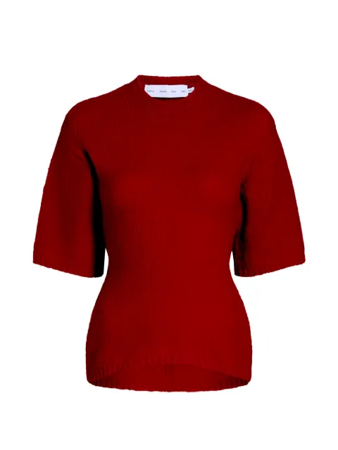 Proenza Schouler White Label Dana sweater in stripe-knit Red WL2637676KY330
