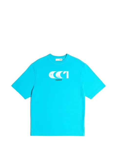 CIARAN CC1 graphic-print t-shirt Blue C01J01007