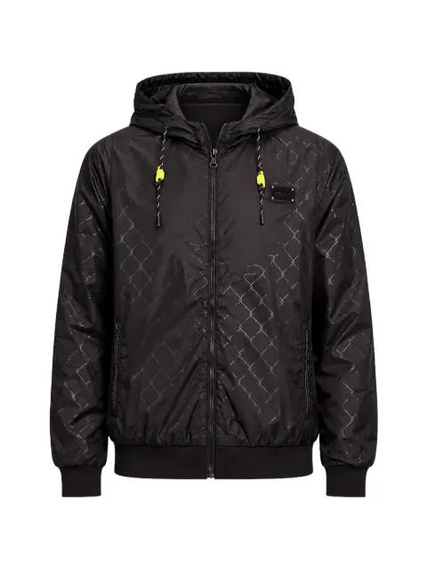 PUMA patterned hooded jacket Black 56466016