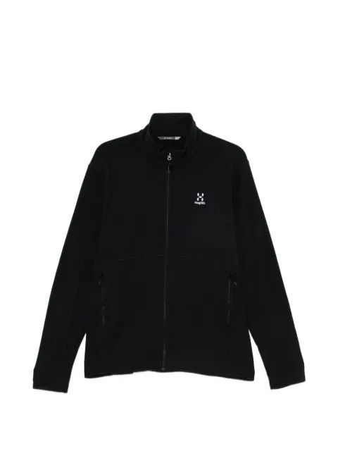 Haglöfs logo-embroidered zip-up sport jacket Black 605073