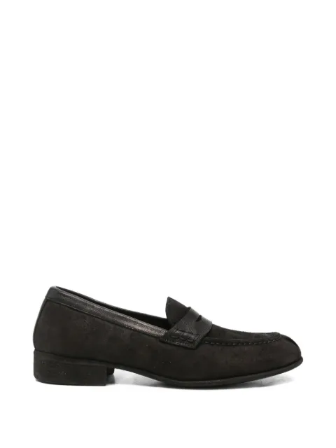 Guidi suede leather loafers Black 591
