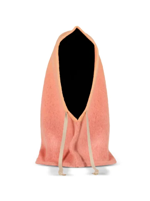 JUN/NAKAYAMA drawstring balaclava Orange JNFW25027ORGPNK