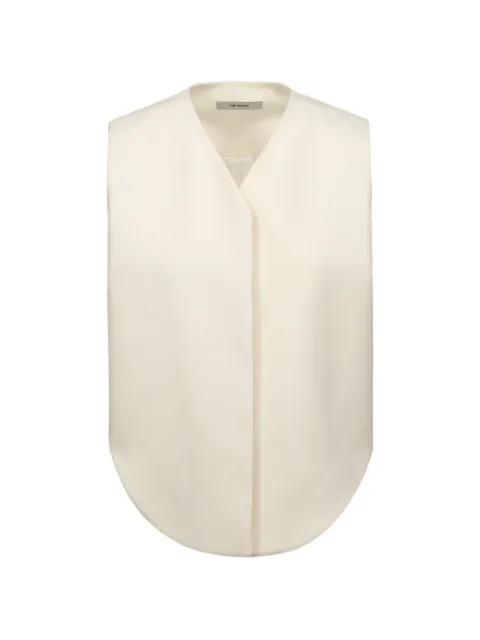 THE ARKOW Leah curved-hem vest Neutrals TAV003C