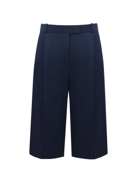 THE ARKOW Cleo pressed-crease shorts Blue TAT004C