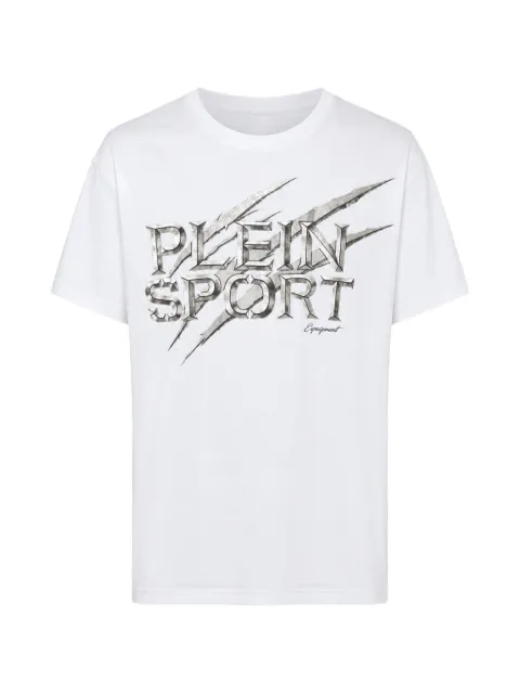 Plein Sport logo-print crew-neck t-shirt White FAFCMTK9168STE003N