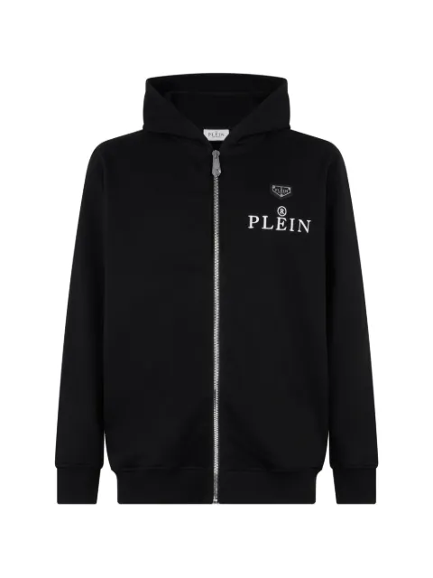 Philipp Plein zip-up hoodie Black UAFCMJB4089PTE180N