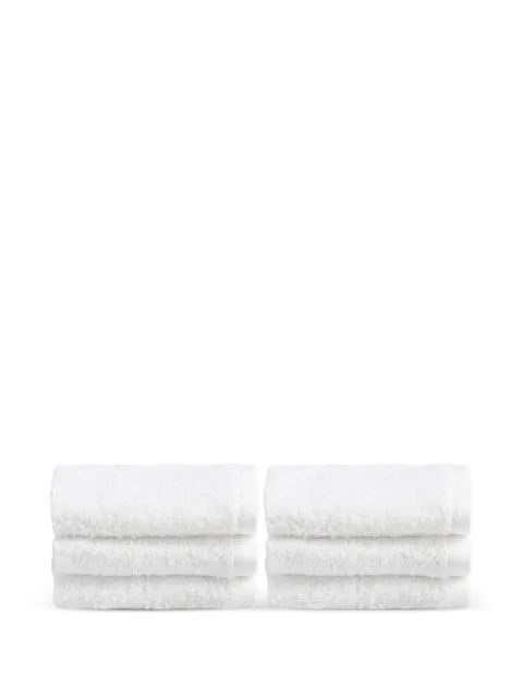 CU I SEEYOU terry-cloth towels (set of six) White QUADRA001