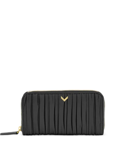 VELANTE leather wallet Black 02WLPNRFGBLACKBG