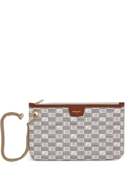 Moreau Saint Tropez Marina signature-motif pouch Neutrals CMRNSSCCOOBFECEI