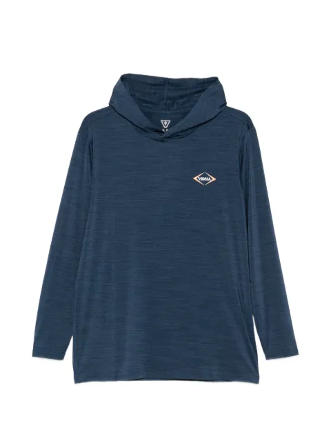 VISSLA logo-print hooded T-shirt Blue ML03WTEL