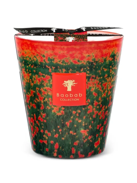 Baobab Collection Arty Flowers Poppies candle Red MAX16AFPO