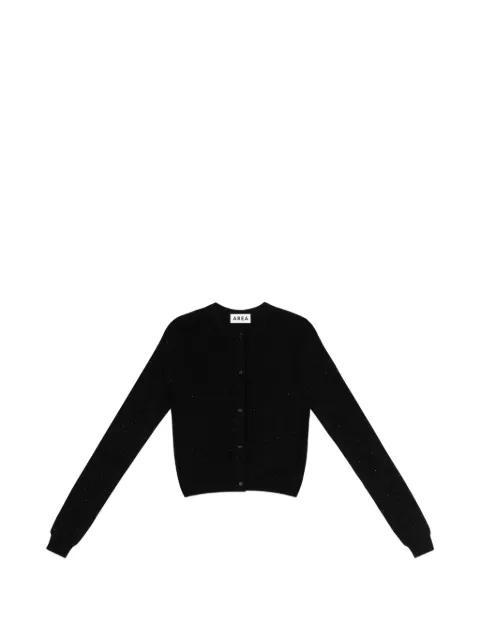 AREA crystal-embellished cardigan Black SP26AWKN0043YA01