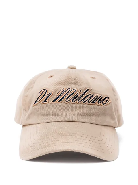D1 Milano logo-embroidered cap Neutrals CPCTU007