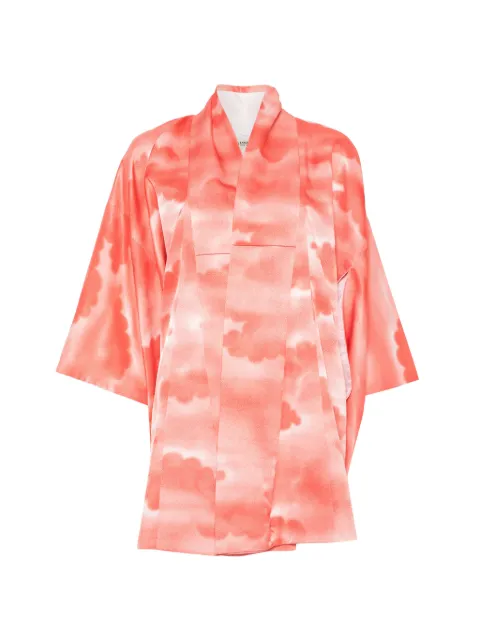 A.N.G.E.L.O. Vintage Upcycling cloud-print kimono Pink AU250BFD